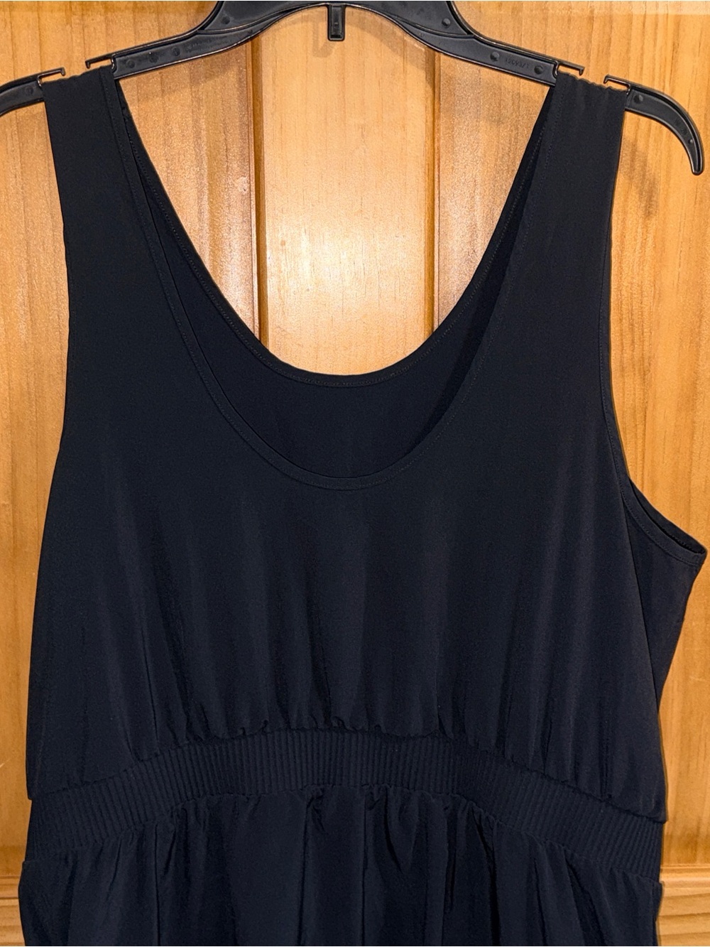 all in motion Black Sleeveless Drawstring Athletic Mini Dress-XL-EC - Picture 9 of 10